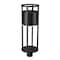 Z-Lite Luca Outdoor Post Mount Fixture, 1-Light, 9.25 In.W x 27.75 In.H, Black/Etched 517PHB-BK-LED - alternate 4